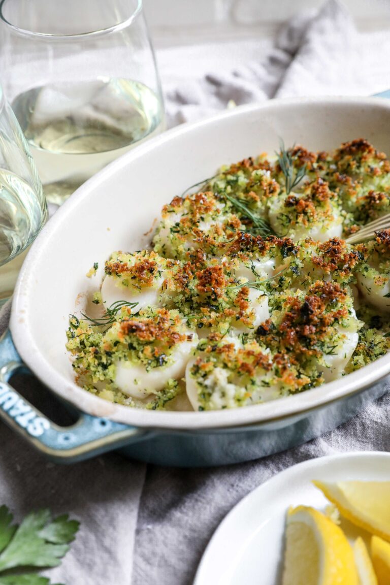 Spring Herb and PankoBaked Sea Scallops Cape Cod and The Islands